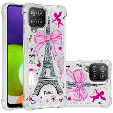 Силиконовый (TPU) чехол Deexe Fashion Glitter для Samsung Galaxy A22 (A225) / M22 (M225) - Tower