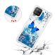 Силиконовый (TPU) чехол Deexe Fashion Glitter для Samsung Galaxy A22 (A225) / M22 (M225) - Blue Butterfly. Фото 7 из 7