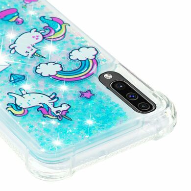 Силіконовий (TPU) чохол Deexe Fashion Glitter для Samsung Galaxy A50 (A505) / A30s (A307) / A50s (A507), Unicorns and Rainbow