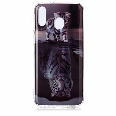 Силіконовий (TPU) чохол Deexe Life Style для Samsung Galaxy M20 (M205) - Cat and Reflection in Water