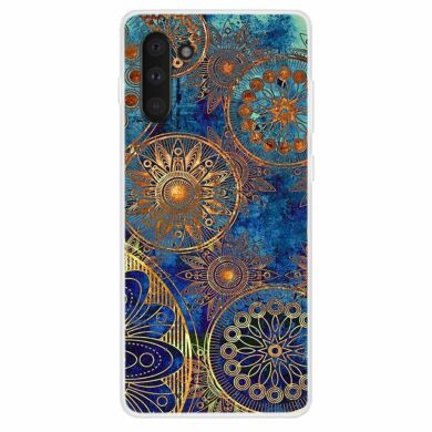 Силиконовый (TPU) чехол Deexe Life Style для Samsung Galaxy Note 10 (N970) - Golden Flower