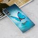Силиконовый (TPU) чехол Deexe LumiCase для Samsung Galaxy A7 2018 (A750) - Blue Butterfly. Фото 4 из 6