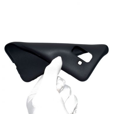 Силиконовый (TPU) чехол Deexe Matte Case для Samsung Galaxy A6+ 2018 (A605) - Black
