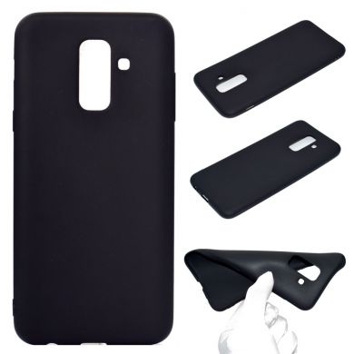 Силиконовый (TPU) чехол Deexe Matte Case для Samsung Galaxy A6+ 2018 (A605) - Black