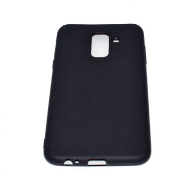Силиконовый (TPU) чехол Deexe Matte Case для Samsung Galaxy A6+ 2018 (A605) - Black