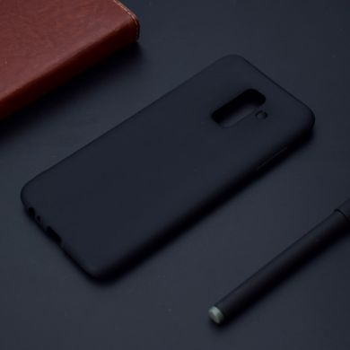 Силиконовый (TPU) чехол Deexe Matte Case для Samsung Galaxy A6+ 2018 (A605) - Black