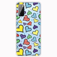 Силиконовый (TPU) чехол Deexe Pretty Glossy для Samsung Galaxy A41 (A415) - Love Hearts