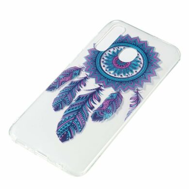 Силіконовий (TPU) чохол Deexe Pretty Glossy для Samsung Galaxy A50 (A505) - Feather Dream Catcher