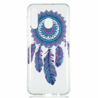 Силіконовий (TPU) чохол Deexe Pretty Glossy для Samsung Galaxy A50 (A505) - Feather Dream Catcher