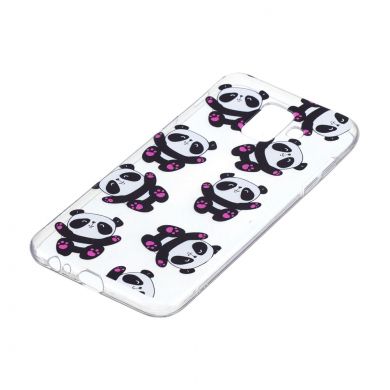 Силіконовий (TPU) чохол Deexe Pretty Glossy для Samsung Galaxy A6 2018 (A600) - Panda Pattern