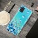 Силиконовый (TPU) чехол Deexe Pretty Glossy для Samsung Galaxy A71 (A715) - Blue Flowers. Фото 2 из 8