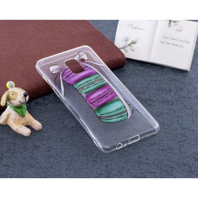 Силиконовый (TPU) чехол Deexe Pretty Glossy для Samsung Galaxy A8 (A530) - Macaroon