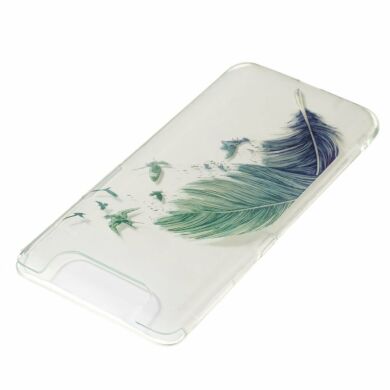 Силиконовый (TPU) чехол Deexe Pretty Glossy для Samsung Galaxy A80 (A805) - Feather