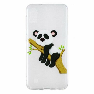 Силіконовий (TPU) чохол Deexe Pretty Glossy для Samsung Galaxy M10 (M105) - Panda Climbing Tree