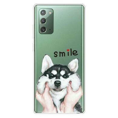 Силіконовий (TPU) чохол Deexe Pretty Glossy для Samsung Galaxy Note 20 (N980) - Dog