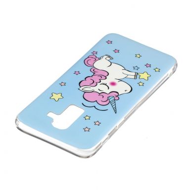 Силиконовый (TPU) Deexe LumiCase для Samsung Galaxy J8 2018 (J810) - Cute Unicorn