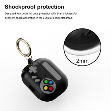 Защитный чехол Deexe Game Design для Samsung Galaxy Buds 3 Pro - Blackish Green