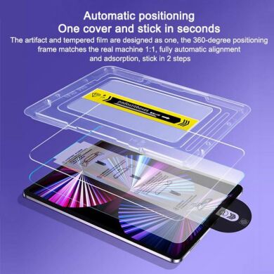 Защитное стекло Deexe Crystal Easy Install Glass для Samsung Galaxy Tab S7 / S8 / S9 / S9 FE / S10 / S10 FE