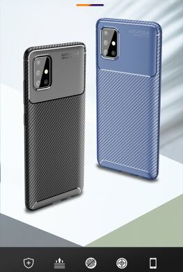 Защитный чехол Deexe Fusion для Samsung Galaxy A51 (A515) - Blue