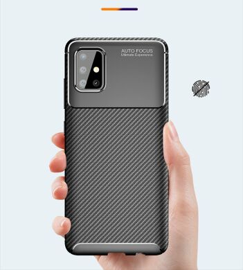 Защитный чехол Deexe Fusion для Samsung Galaxy A51 (A515) - Black
