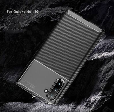 Защитный чехол Deexe Fusion для Samsung Galaxy Note 10 (N970) - Coffee