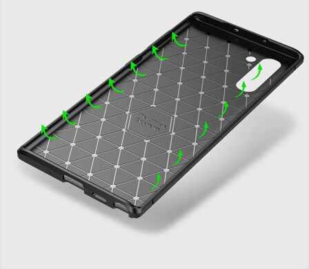 Захисний чохол Deexe Fusion для Samsung Galaxy Note 10 (N970) - Black