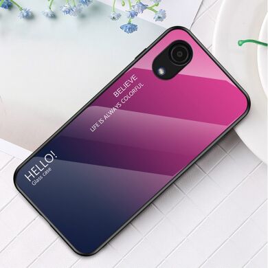Защитный чехол Deexe Gradient Color для Samsung Galaxy A03 Core (A032) - Rose