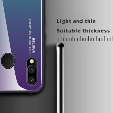 Защитный чехол Deexe Gradient Color для Samsung Galaxy M20 (M205) - Purple / Cyan