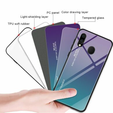 Защитный чехол Deexe Gradient Color для Samsung Galaxy M20 (M205) - Purple / Cyan