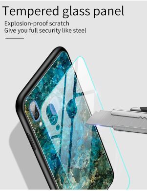 Защитный чехол Deexe Gradient Pattern для Samsung Galaxy A40 (А405) - Emerald