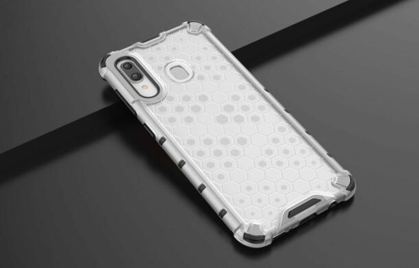 Защитный чехол Deexe Honeycomb Series для Samsung Galaxy A30 (A305) / A20 (A205) - White