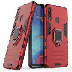 Захисний чохол Deexe Hybrid Case для Samsung Galaxy A20s (A207) - Red