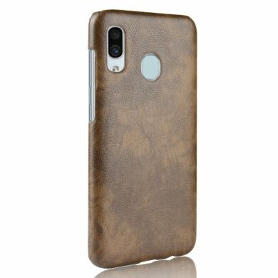 Захисний чохол Deexe Leather Back Cover для Samsung Galaxy A40 (А405), Brown
