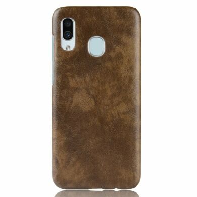 Захисний чохол Deexe Leather Back Cover для Samsung Galaxy A40 (А405), Brown