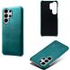 Захисний чохол Deexe Leather Back Cover для Samsung Galaxy S26 Ultra - Green