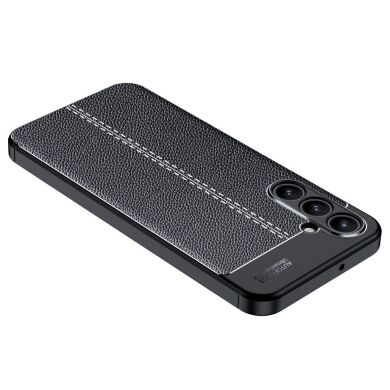 Защитный чехол Deexe Leather Cover для Samsung Galaxy A16 (A165) - Black