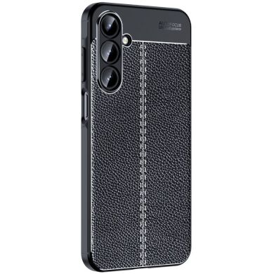 Защитный чехол Deexe Leather Cover для Samsung Galaxy A16 (A165) - Black