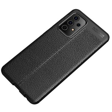 Защитный чехол Deexe Leather Cover для Samsung Galaxy A72 (А725) - Black