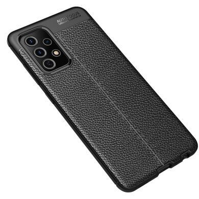 Защитный чехол Deexe Leather Cover для Samsung Galaxy A72 (А725) - Black