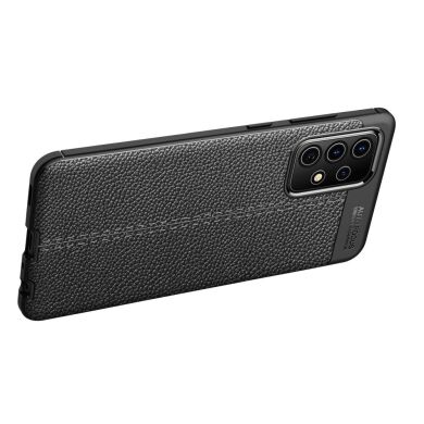 Защитный чехол Deexe Leather Cover для Samsung Galaxy A72 (А725) - Black