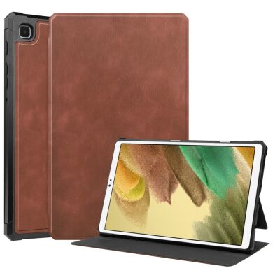 Захисний чохол Deexe Leather Stand для Samsung Galaxy Tab A7 Lite (T220/T225) - Brown