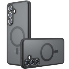 Защитный чехол Deexe Matte Skin with MagSafe для Samsung Galaxy S24 (S921) - Black