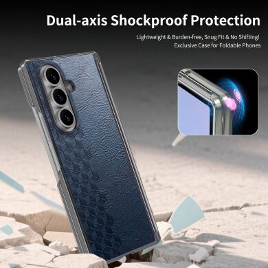 Захисний чохол Deexe Rhombus Case для Samsung Galaxy Fold 8 Ultra - Brown