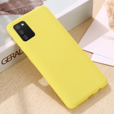 Защитный чехол Deexe Silicone Case для Samsung Galaxy A02s (A025) - Yellow