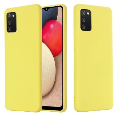 Захисний чохол Deexe Silicone Case для Samsung Galaxy A02s (A025) - Yellow