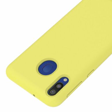Защитный чехол Deexe Silicone Case для Samsung Galaxy M20 (M205) - Yellow