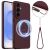 Защитный чехол Deexe Silicone Case with MagSafe для Samsung Galaxy A57 (A576) - Wine Red