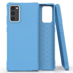 Защитный чехол Deexe Soft Cover для Samsung Galaxy Note 20 (N980) - Blue