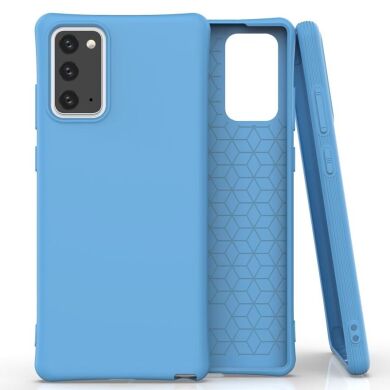 Защитный чехол Deexe Soft Cover для Samsung Galaxy Note 20 (N980) - Blue