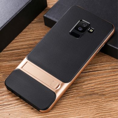 Защитный чехол ELEGANCE Grid Pattern для Samsung Galaxy A6 2018 (A600) - Gold